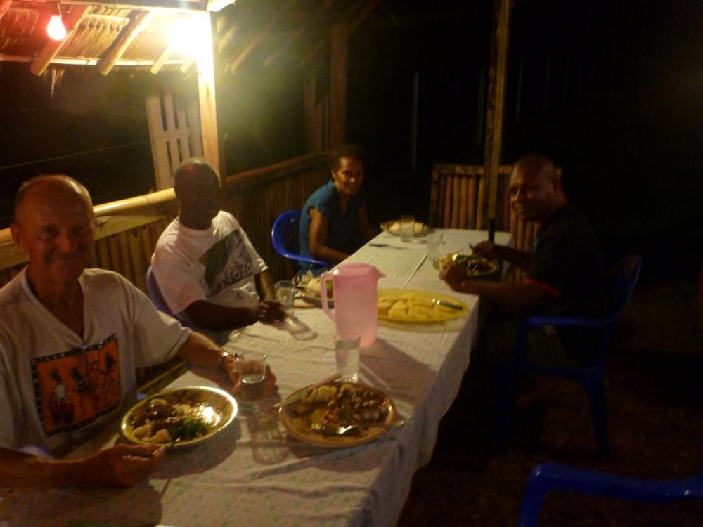 Silas owns a few small rooms for rent in Waterfall Bay.  He acted as our guide while we were there.  He and his wife invited us for dinner the last night we were there.